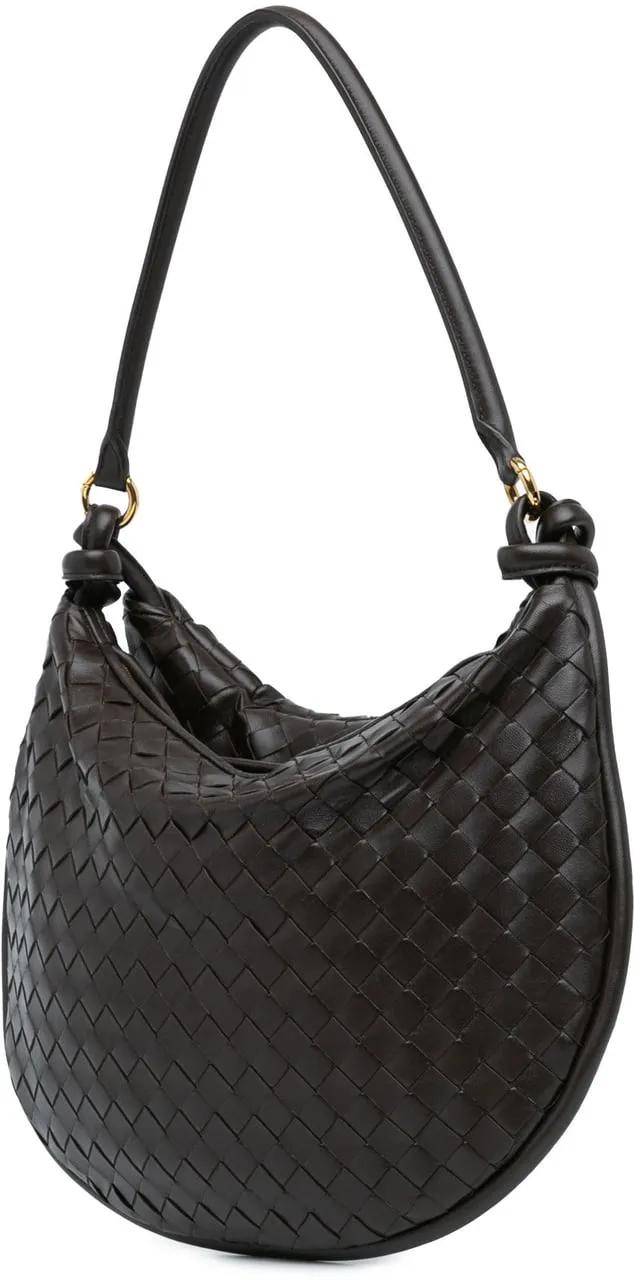 Thumbnail - Bottega Veneta Hobo Bags - 2012-2023 Large Lambskin Intrecciato Gemelli - Gr. unisize - in Braun - für Damen