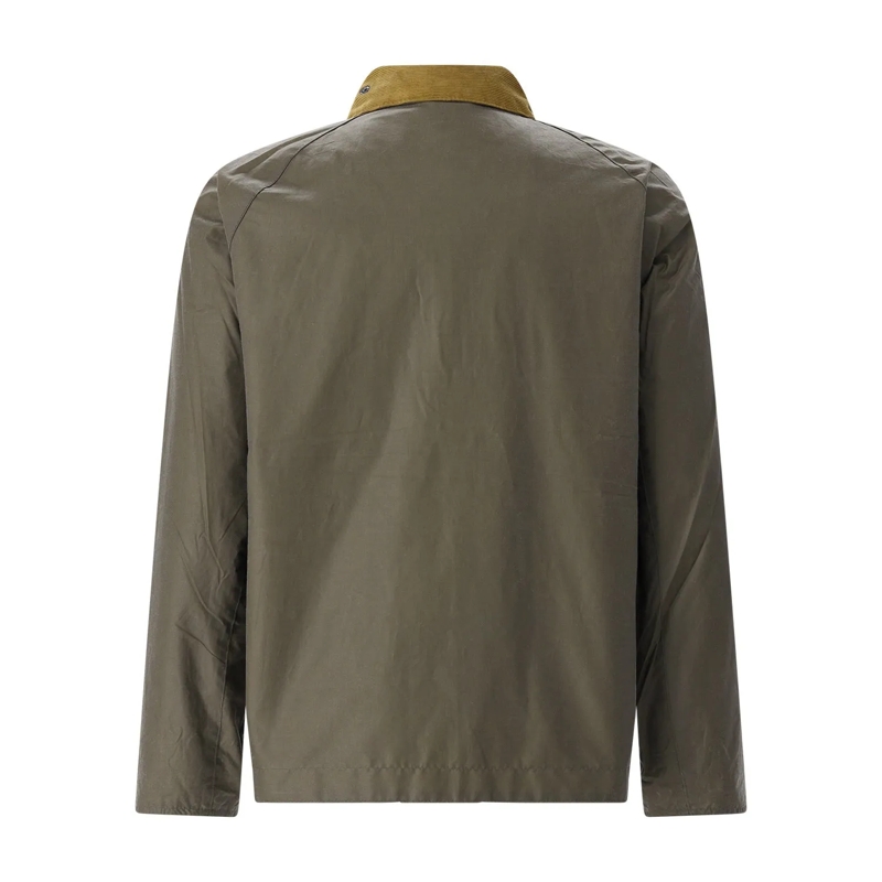 Barbour Overgangsjas Wachsjacke aus Baumwolle grün(Image 2)