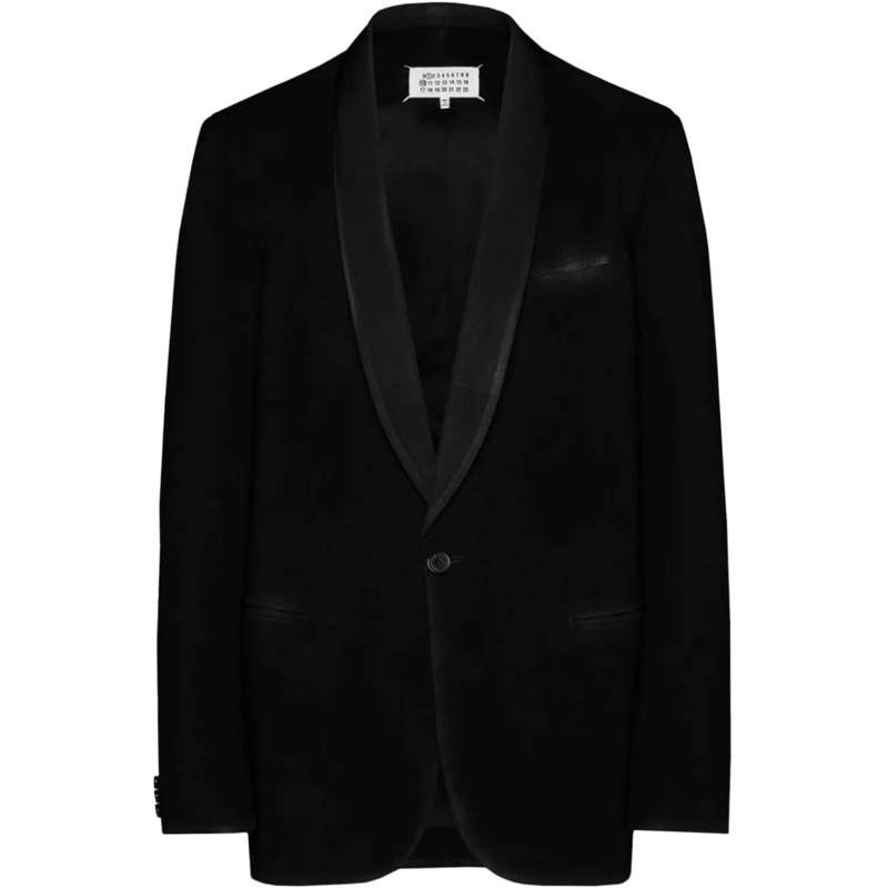 Maison Margiela Übergangsjacke Black Wool Blazer Black