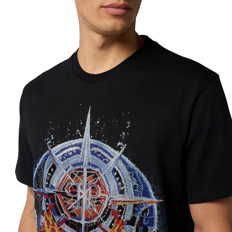 Philipp Plein T-Shirt Round Neck T-Shirt Chrome Skull Stones schwarz(Image 2)