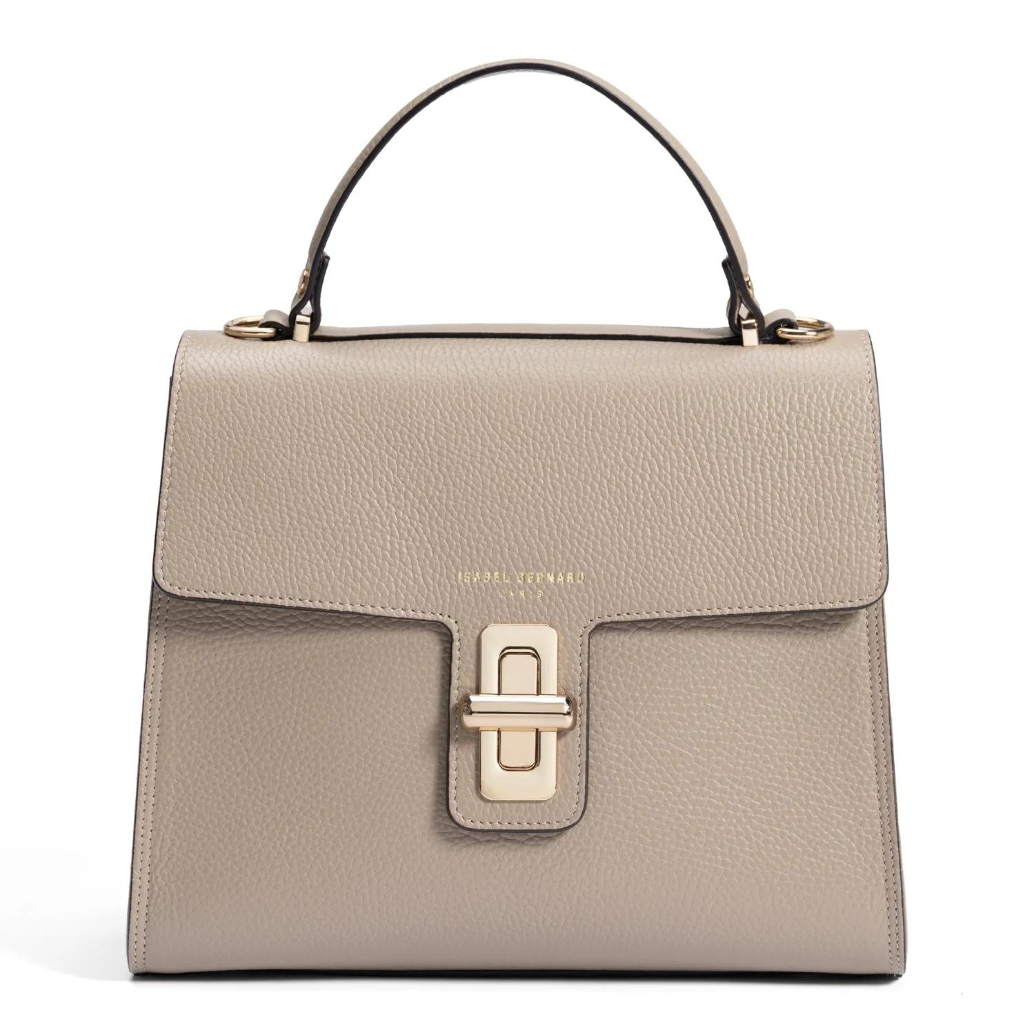 Isabel Bernard Crossbody Bags - Handtasche - Gr. unisize - in Taupe - für Damen - aus Kalbsleder & Leder