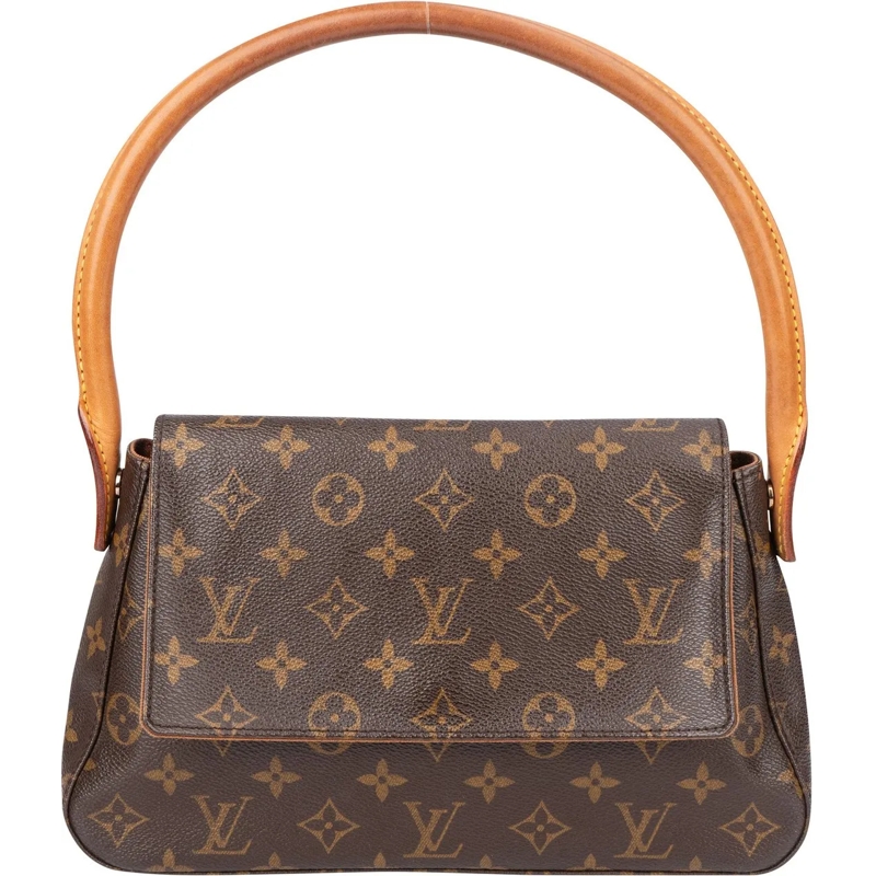 Louis Vuitton Tote Louis Vuitton Canvas Monogram Looping PM Handbag braun