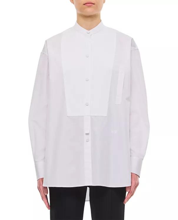 Stella McCartney - Plastron Shirt - Größe 40 - white