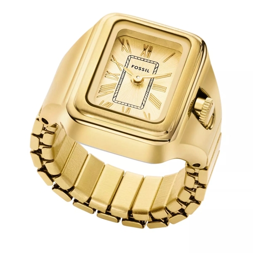Fossil Raquel Watch Ring Two-Hand Gold-Tone Stainless Steel Gold Ring horloge
