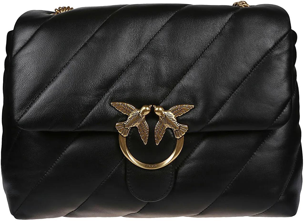 Pochette En Cuir Noir Mini T-lock - Totême