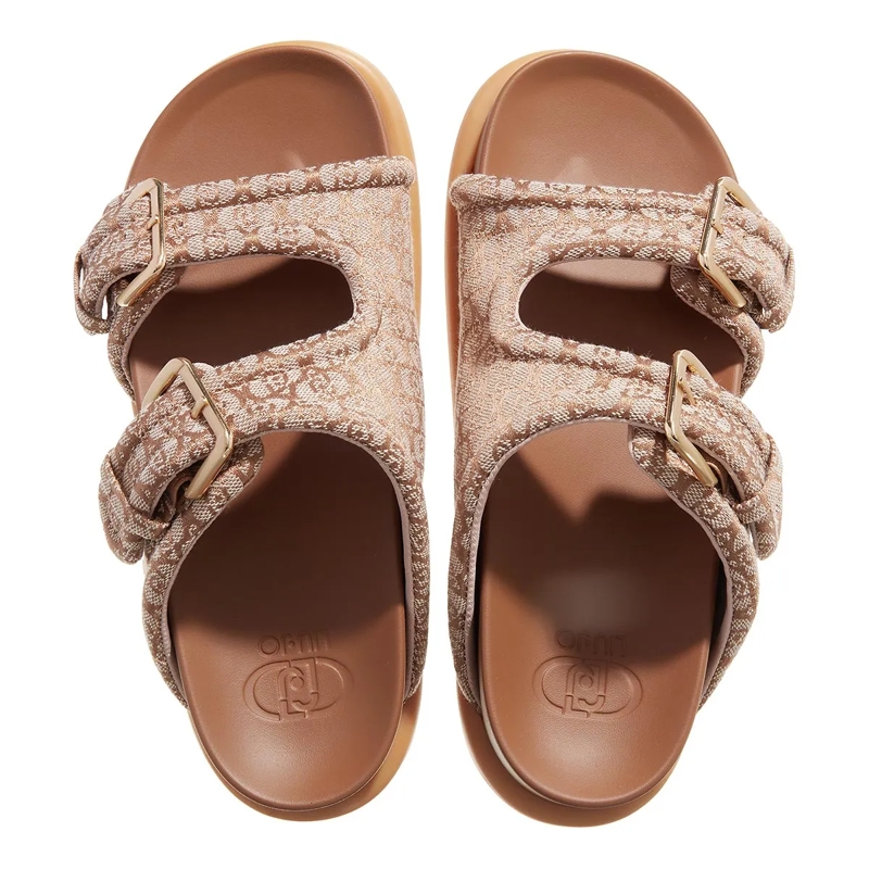 LIU JO Slides Loren 09 Monogram Jacquard Biscuit (Image 6)