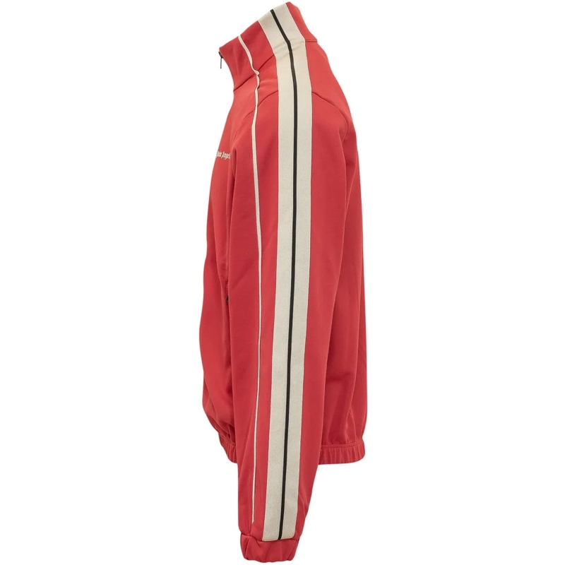 Palm Angels Doudoune Giacca Track con Bande e Logo rot(Image 3)