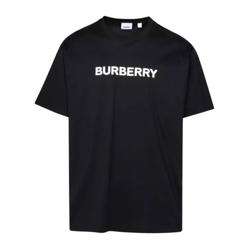 Burberry Black Cotton T-Shirt Black 
