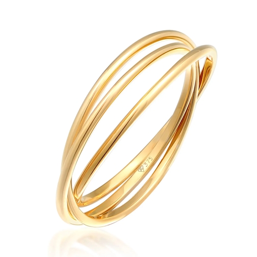 Elli Ring Ring Wickelring Trio Basic 375 Gelbgold gold