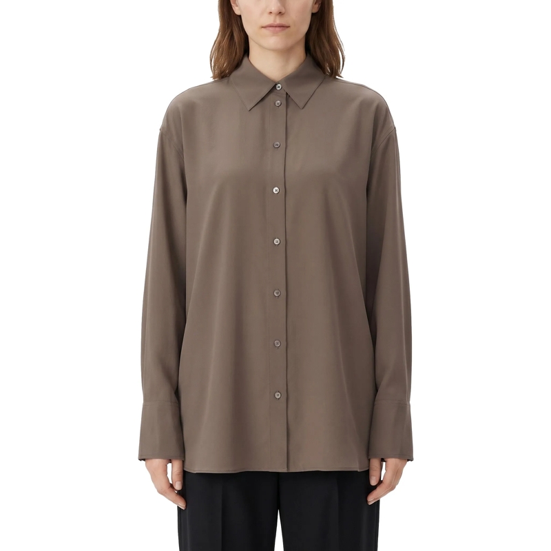 TOTEME Bluse Bluse aus Seide braun(Image 2)