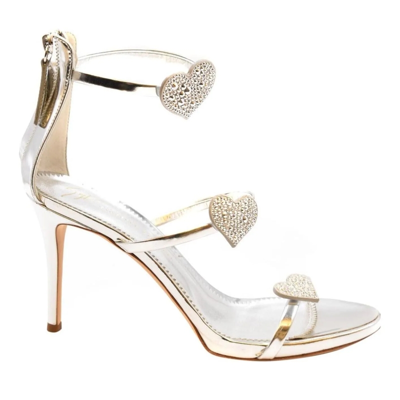 Giuseppe Zanotti Sandalen Sandals Silver silber