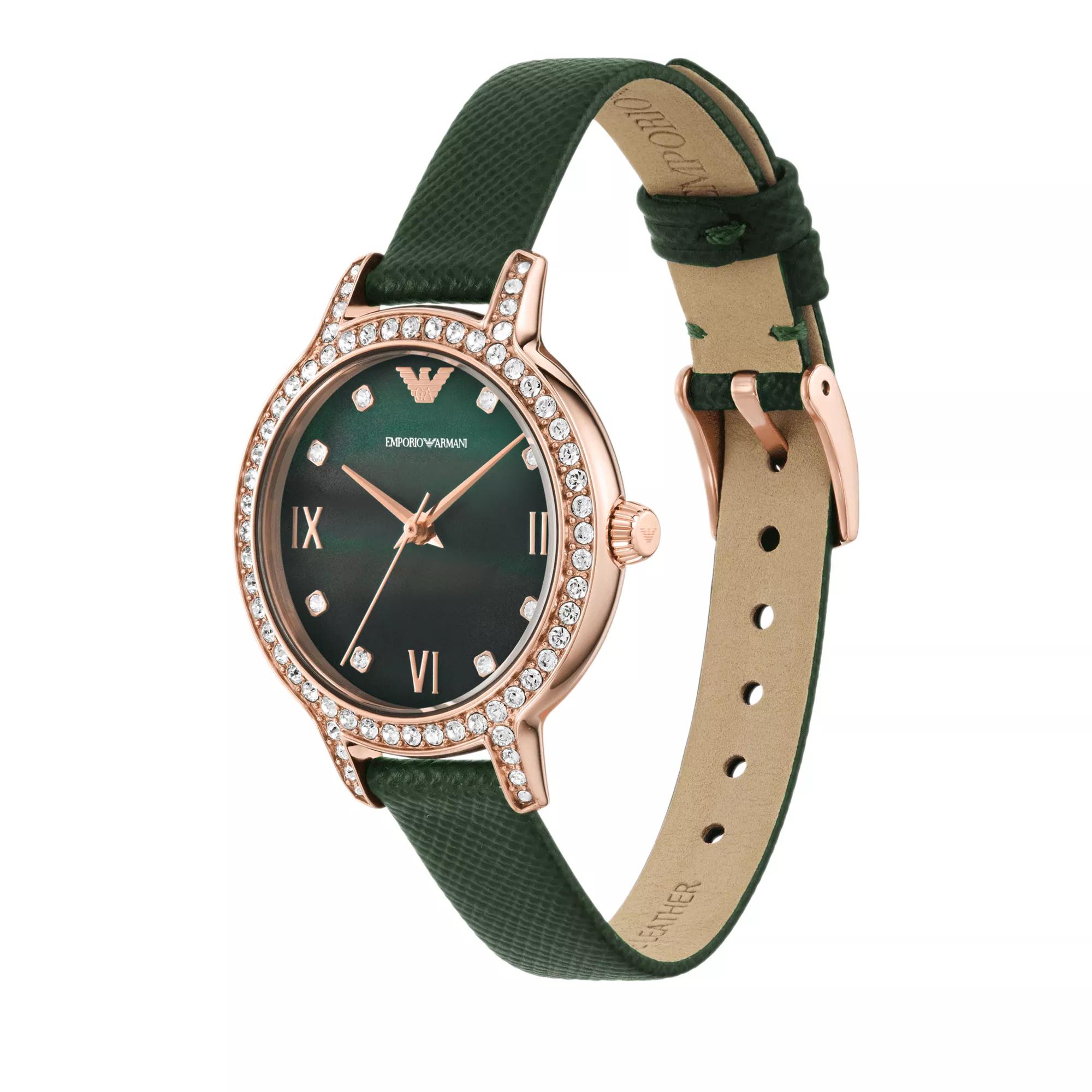 Emporio armani clearance watch green strap