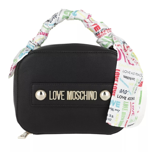 Love Moschino Soft Grain Pu Logo Crossbody Bag Nero Cross body-väskor