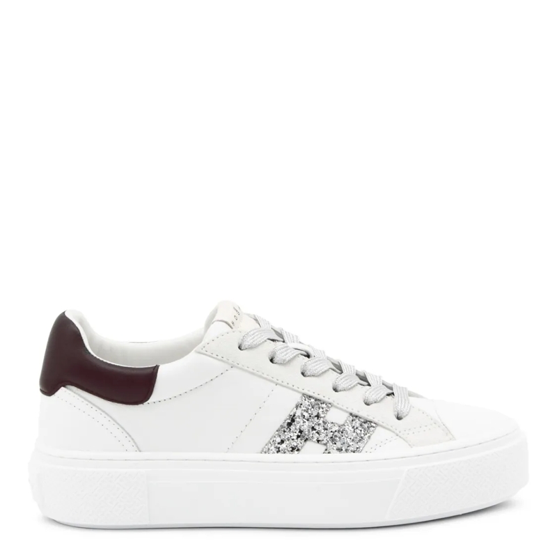 Hogan Lage-top sneaker White And Black Leather Sneakers White
