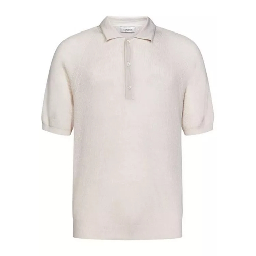 Laneus White Cotton Polo Shirt White 