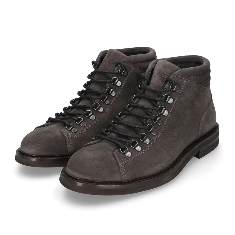 Heinrich Dinkelacker Laarzen met vetersluiting Der Florenz Hiking Boot V in Dunkelgrau aus weiche dunkel-grau(Image 2)