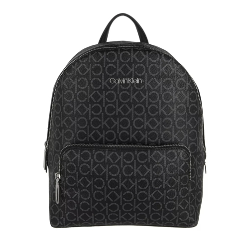 Calvin Klein CK Must Campus Backpack With Pckt Medium Mono Black Mono Rugzak