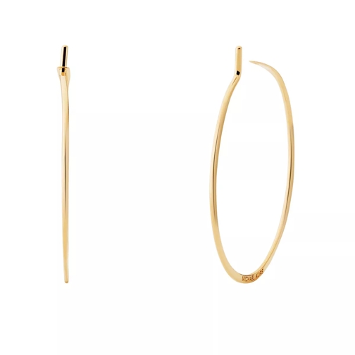 Michael Kors 14k Gold-Plated Sterling Silver Large Whisper Hoop Yellow Gold Orecchini a cerchio