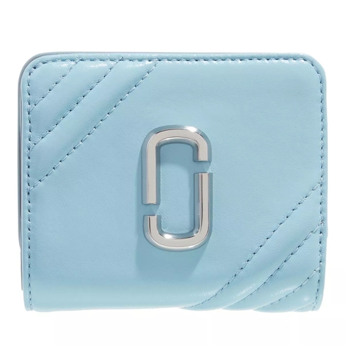 Marc Jacobs The Glam Shot Mini Compact Wallet Air Blue Tvåveckad plånbok