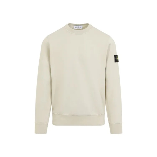 Stone Island Plaster Cotton Sweatshirt Neutrals Sweatshirts