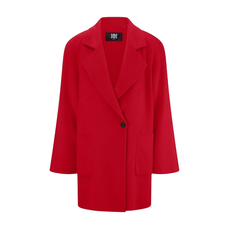 Riani Blazer Mantel aus Woll-Mix Rot