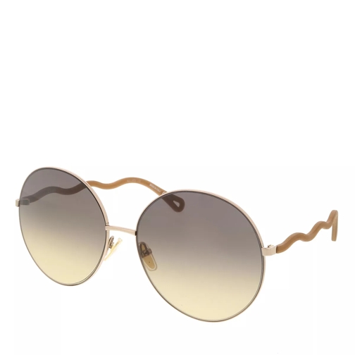 Chloé CH0055S-002 62 Sunglass Woman Metal Beige-Brown-Brown Sonnenbrille