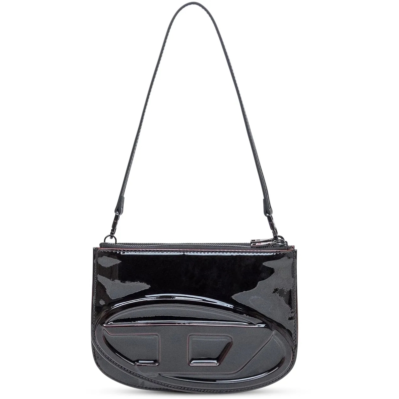Diesel Sac à bandoulière Diesel Borsa 1DR Twin in Vernice Nera schwarz