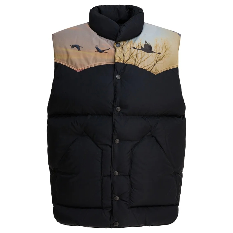 Needles Doudoune Structured Sleeveless Jacket With Nature-Inspired  Black