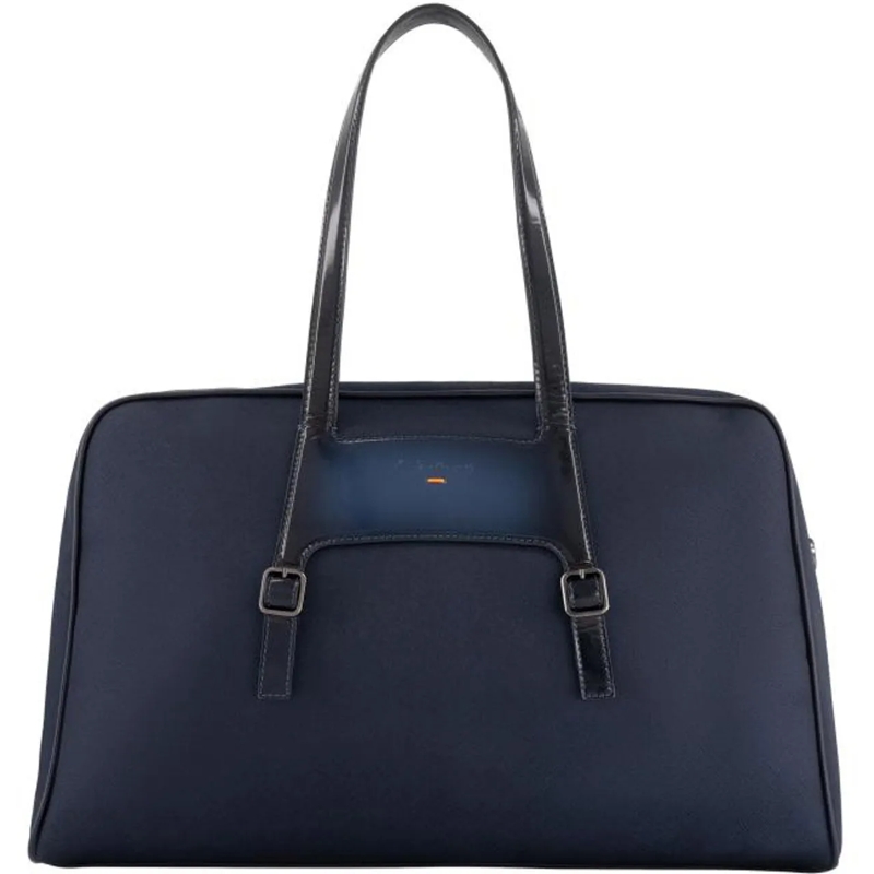 Santoni Schultertasche Borsone H Vrs.nylon-ndsu blau