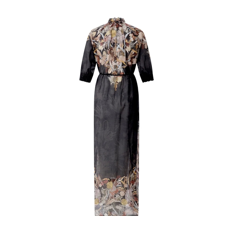 Riani Maxikleid Maxikleid mit Print schwarz(Image 2)
