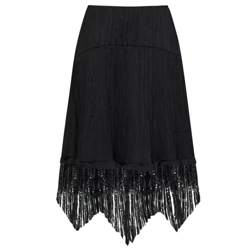 Pacco Rabanne Black Knee-Length Skirt Black 