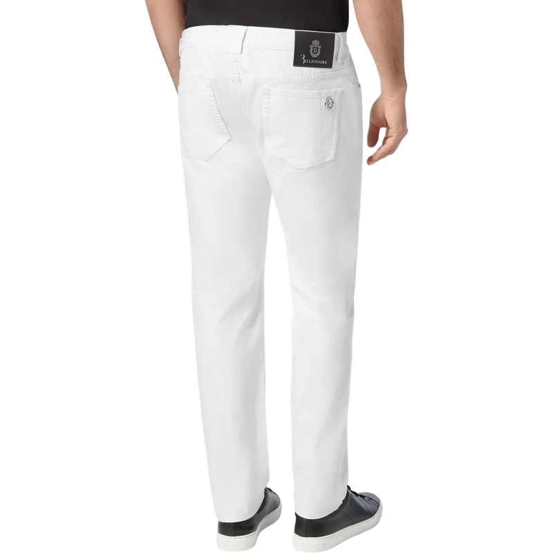 BILLIONAIRE Jeans mit geradem Bein Jeans Regular Fit Double B weiss(Image 2)