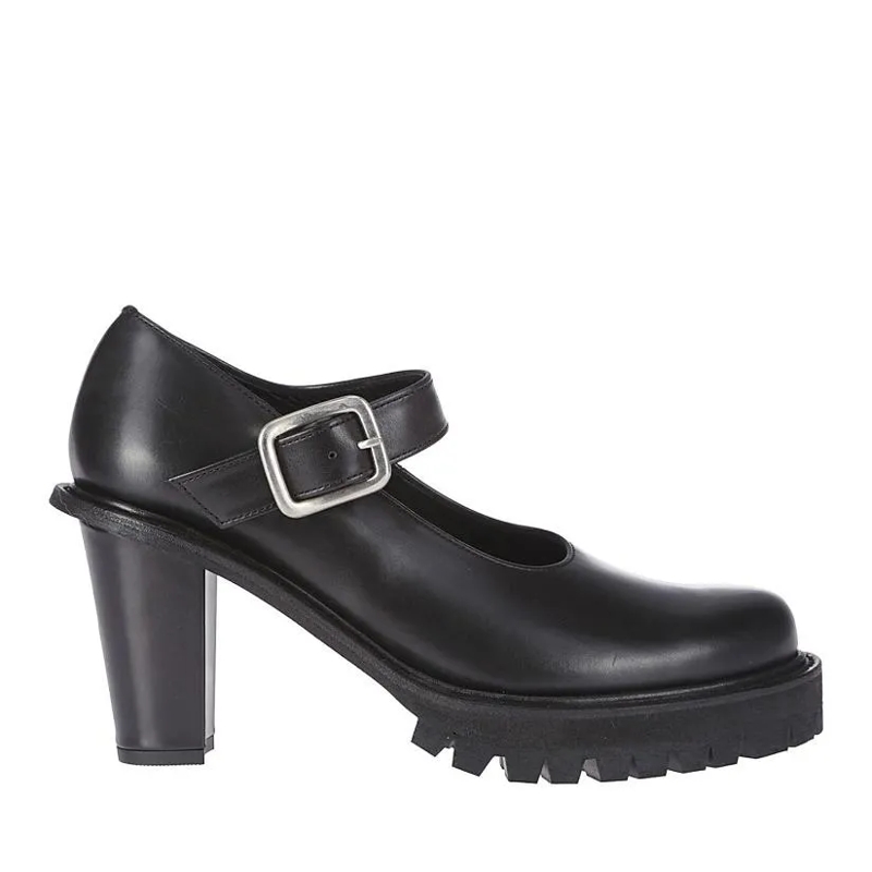 Comme des Garcons Pumps Leather Mary Janes Black