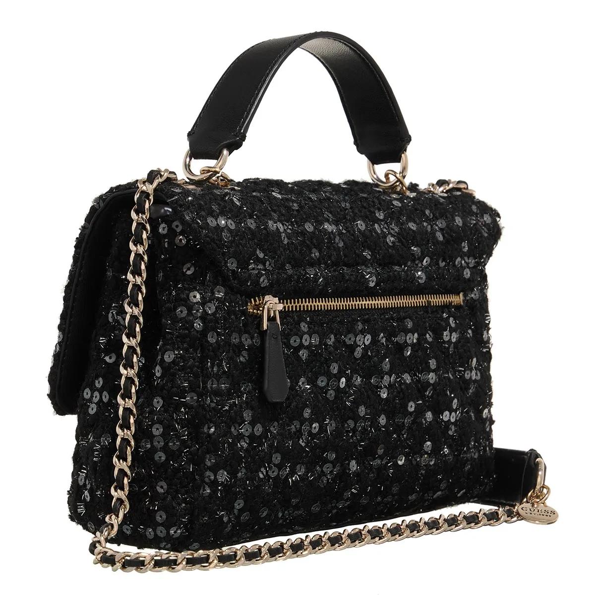 Guess Crossbody bags Giully 2 Comp Convertible Flap in zwart