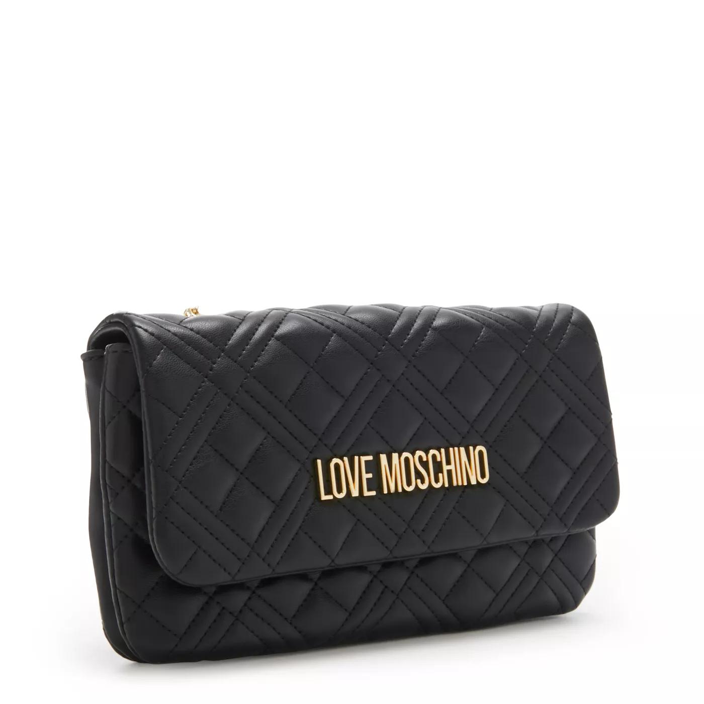 Love Moschino Crossbody bags Quilted Bag Schwarze Schultertasche in zwart