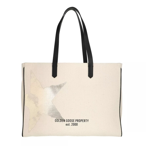 Golden Goose California Star Shopping Bag White/Gold Shoppingväska