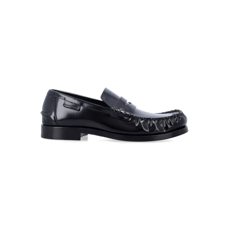 Bottega Veneta Balletschoenen Brushed Leather Truman Loafer Black