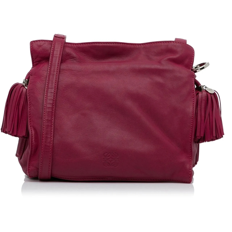 Loewe Sac à bandoulière Small Leather Flamenco Crossbody Bag rose