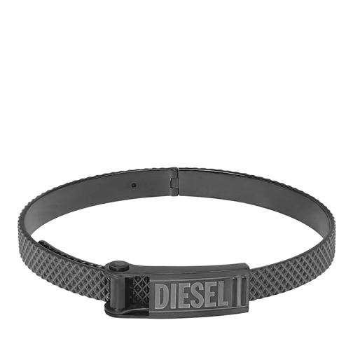 Diesel Stainless Steel Stack Bracelet Gunmetal Armreif
