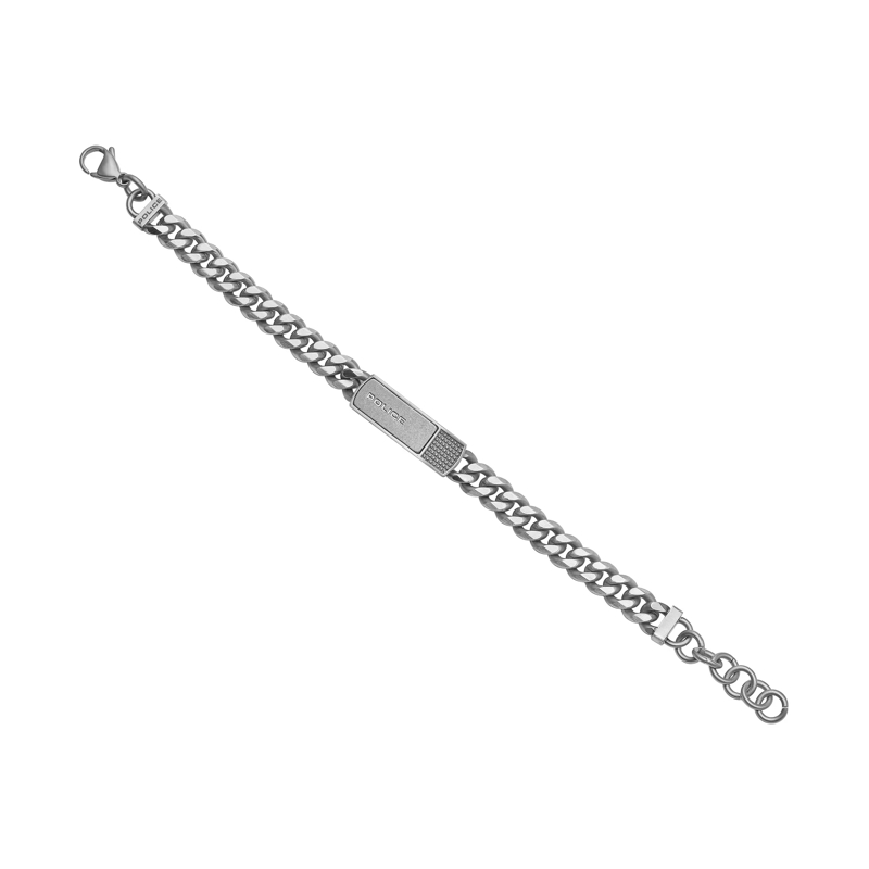 Police Armband Armband Identity- Herrenarmband- Farbe: silber silber(Image 2)
