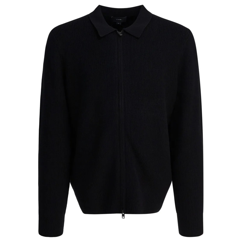 Vince Trui Wool Blend Cardigan Black