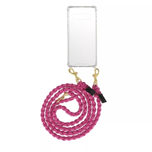 fashionette Smartphone Galaxy S10 Plus Necklace Braided  Berry Telefoonhoesje
