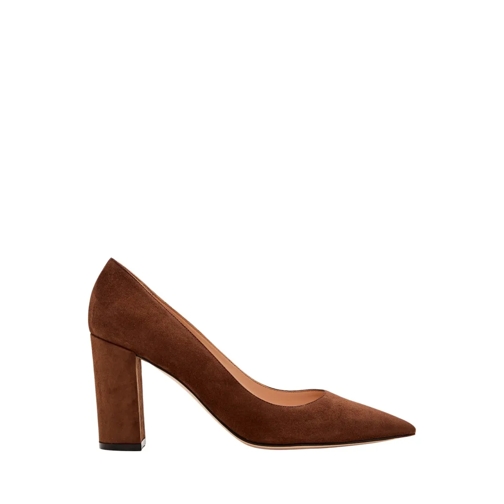 Gianvito Rossi Pump 85Mm Suede Piper Pump Brown