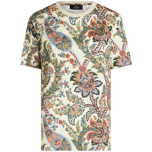 Etro Multicolored Paisley-Print T-Shirt Multicolor Magliette