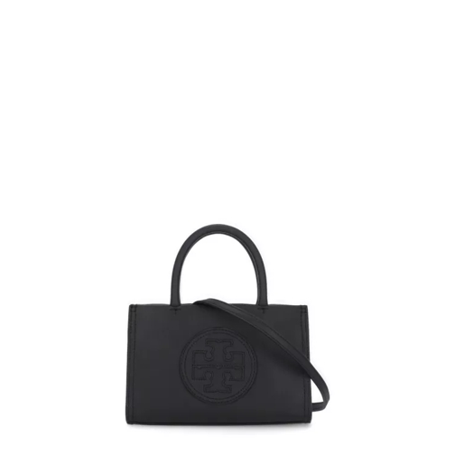 Tory Burch Ella Mini Shopping Bag Black Tote