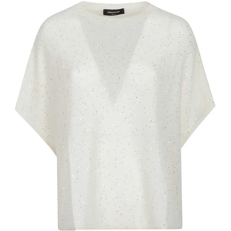 Fabiana Filippi  Round Neck Sweater Nude & Neutrals beige