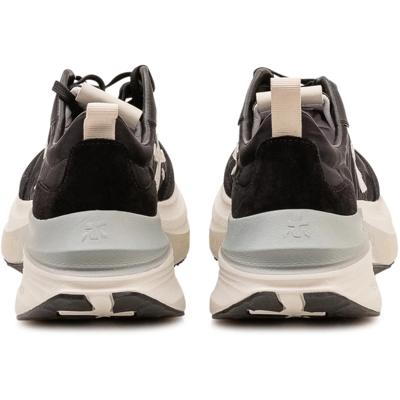 Premiata Sneaker basse Sneakers Hill con Lacci e Logo Laterale schwarz(Image 3)