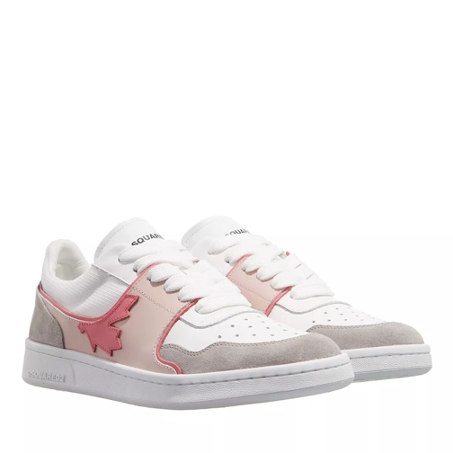 Dsquared2 Boxer Sneakers White Nude lage-top sneaker