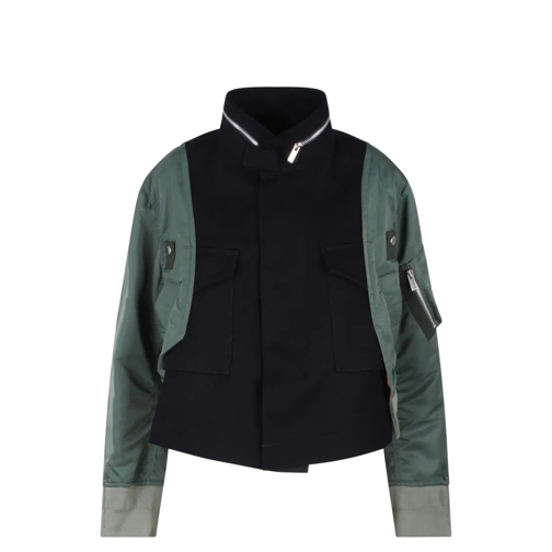 Sacai Bomberjacken Boxy Jacket Black