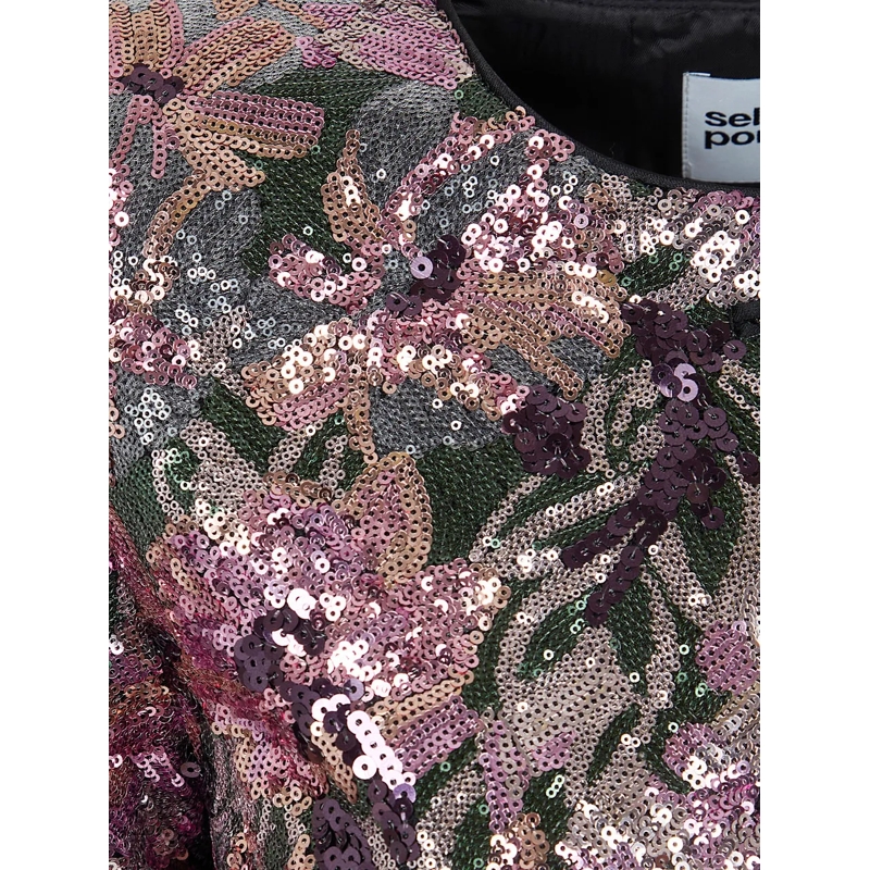 Self Portrait Übergangsjacke SELF-PORTRAIT FLORAL SEQUIN JACKET mehrfarbig(Image 3)
